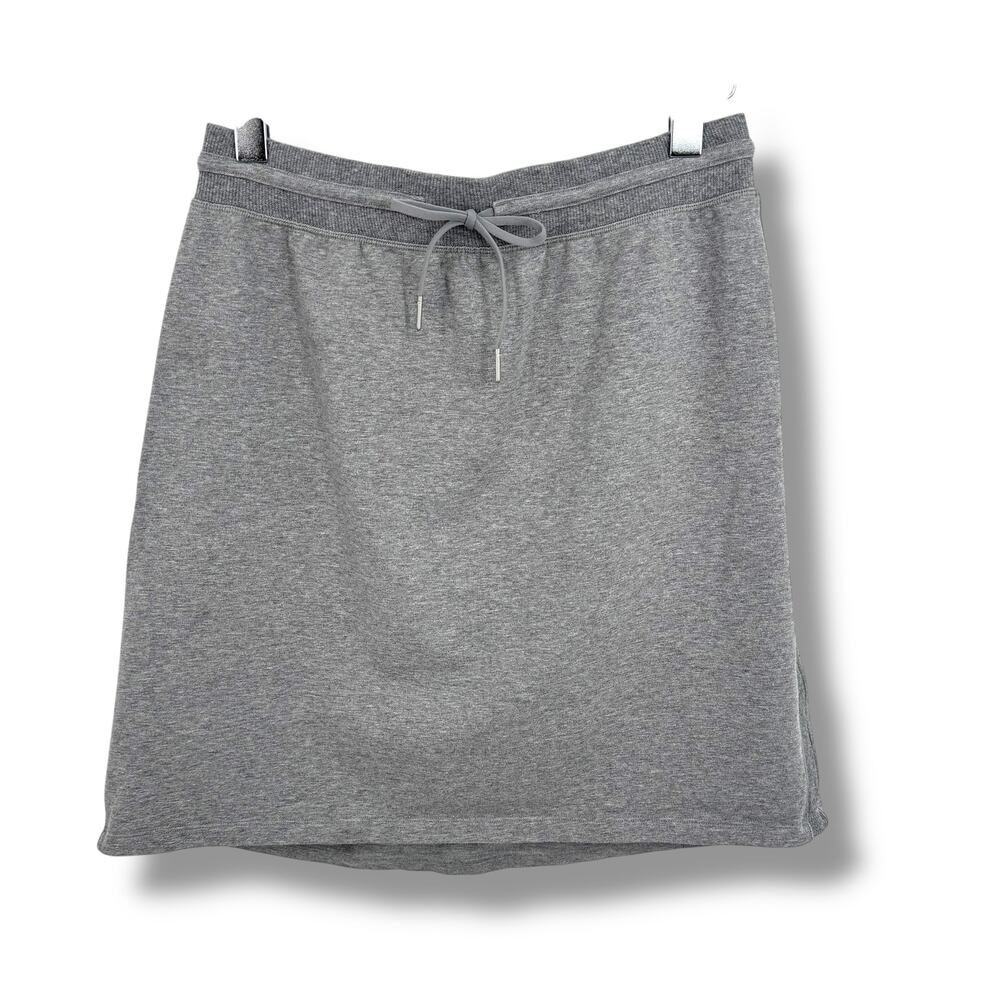 Lululemon Start Anew skirt women's 10 athletic pencil drawstring waist gray 21"